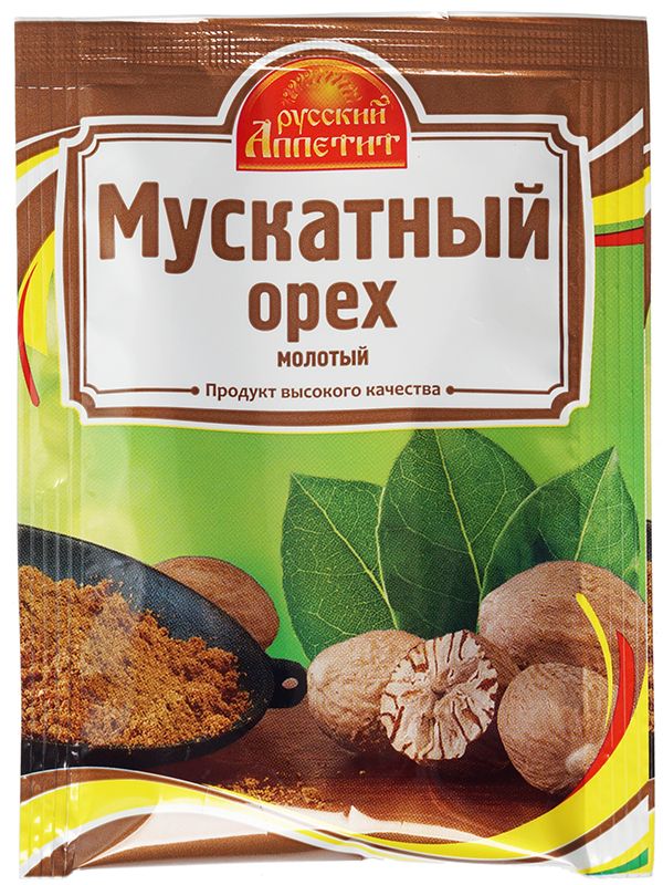 Мускатный орех молотый Русский аппетит 10г перец черный молотый русский аппетит 10г