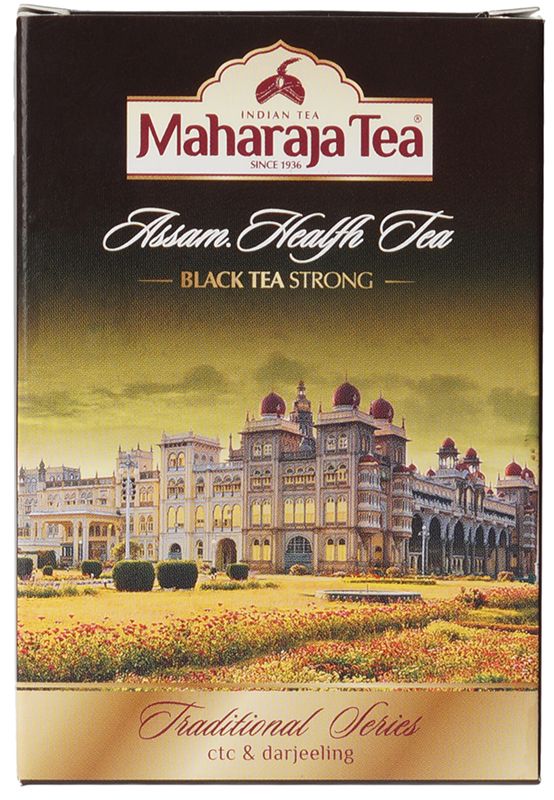 Чай черный байховый Здоровье Maharaja Tea 100г чай чёрный листовой maharaja tea assam здоровье 100г