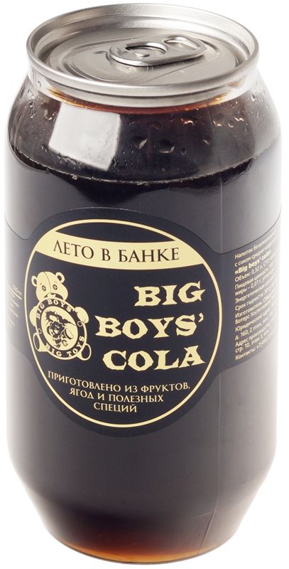 Напиток безалкогольный с соком среднегазированный Big boys` cola 330мл