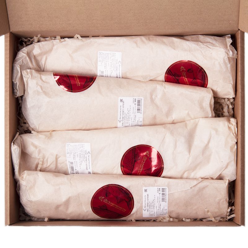 Подарочный набор Брутальный подарок сибас горячего копчения потрошеный 300г