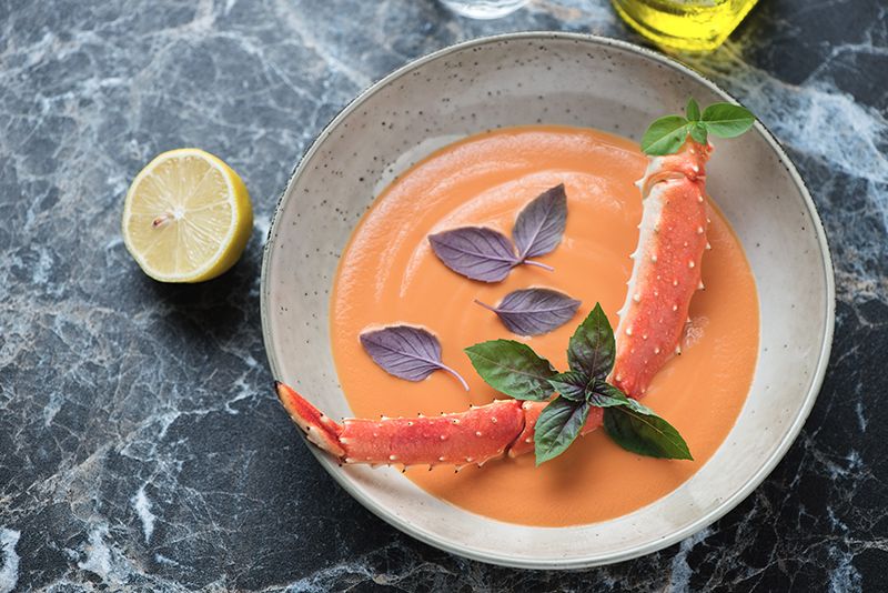 Биск с крабом