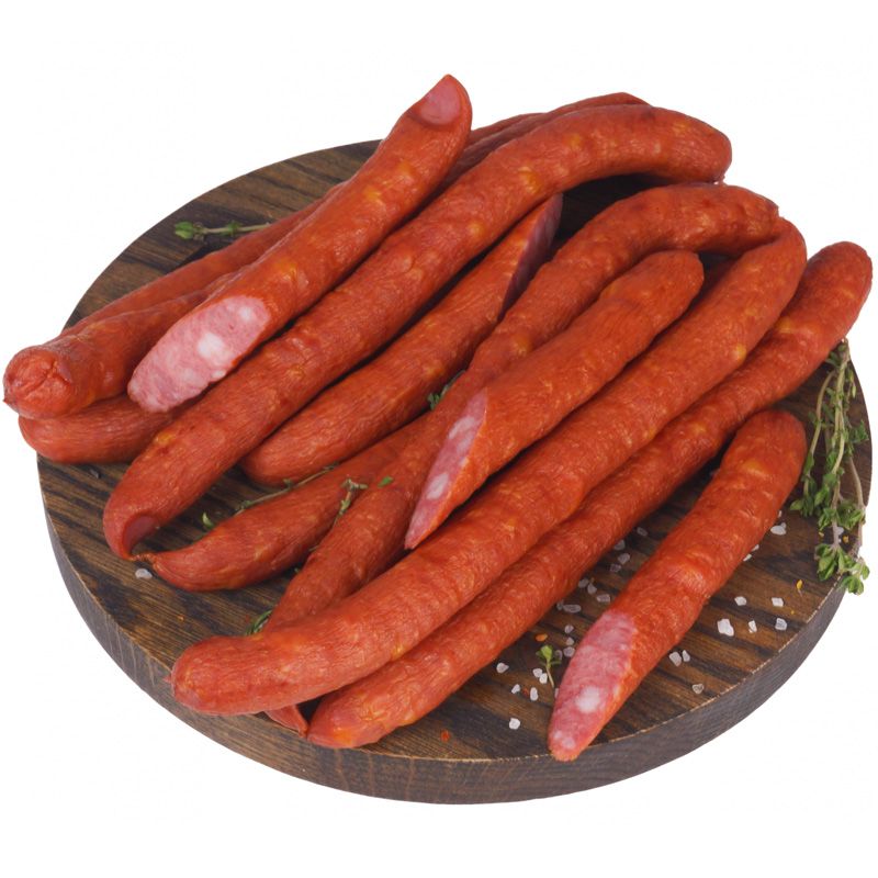 Охотничьи колбаски полукопченые Деликатеска ~300г колбаски для гриля мираторг домашние 400 г