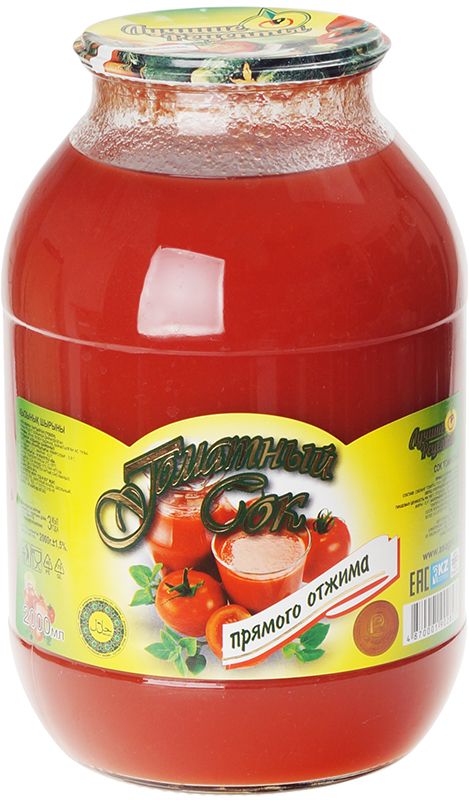 сок томатный 0 97 л Сок томатный прямого отжима 2л
