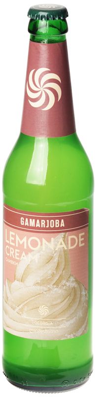Лимонад со вкусом сливок Gamarjoba 500мл газиров напиток лимонад натур основа и родниковая вода тм златовар