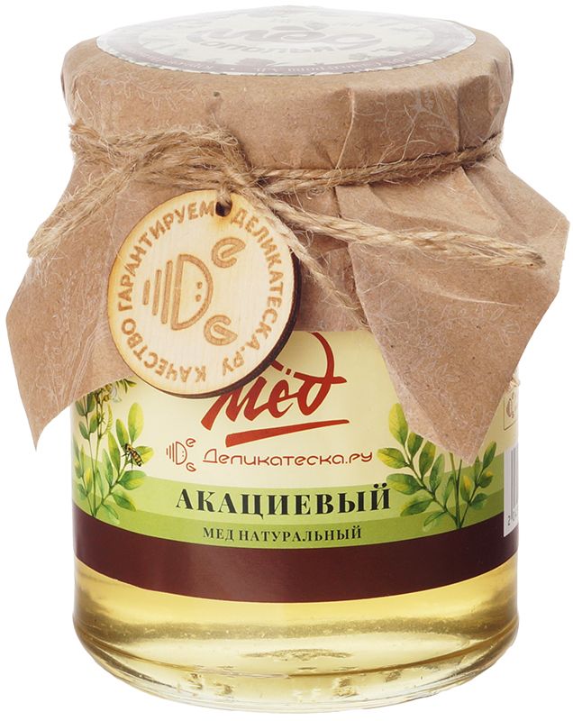 мед натуральный липовый деликатеска 350г Мед акациевый натуральный Деликатеска 720г