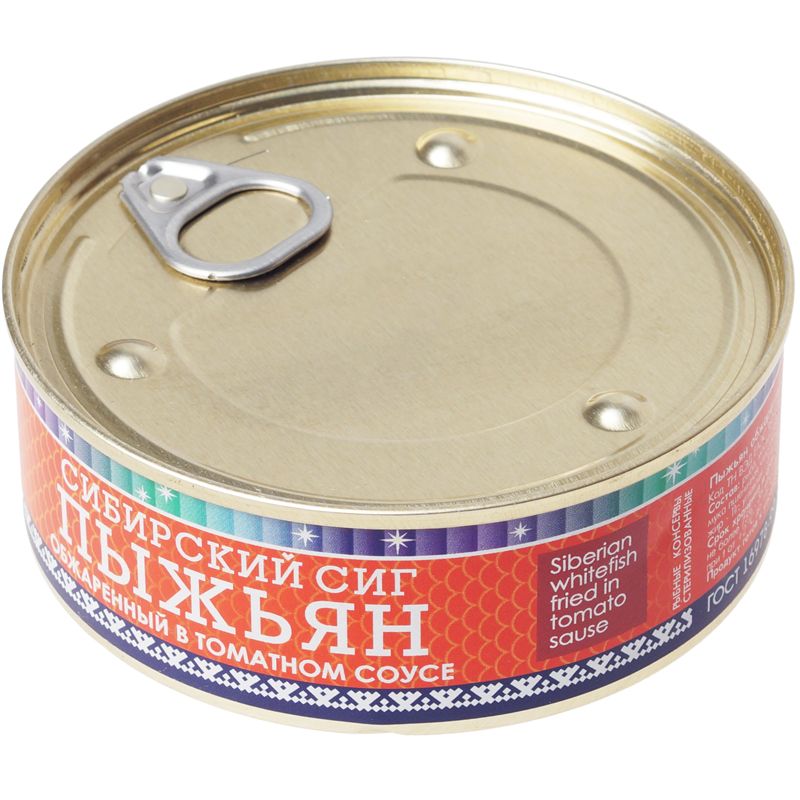 Пыжьян обжаренный в томатном соусе 240г толстолобик обжаренный крымское золото в томатном соусе 240 г