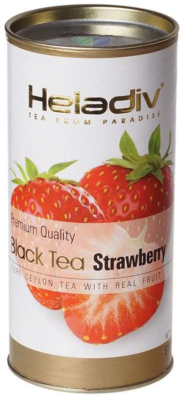 Чай черный листовой с клубникой Heladiv 100г чай черный листовой heladiv hd strawberry 100 г round p t