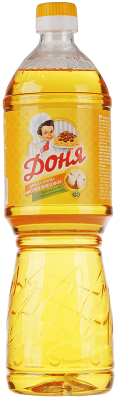 Масло хлопковое светлое рафинированное дезодорированное 1л масло подсолнечное рафинированное дезодорированное sunny gold 1л