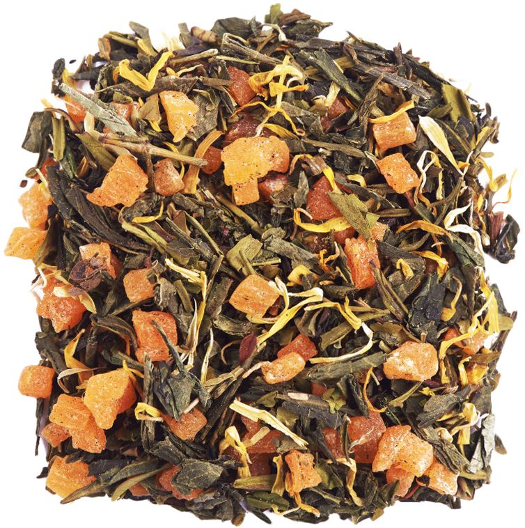 Чай зеленый Солнечный персик Деликатеска 100г цена и фото