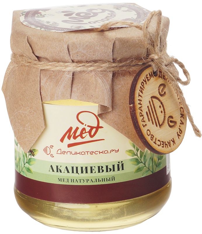 Мед акациевый натуральный Деликатеска 350г мед натуральный липовый деликатеска 720г