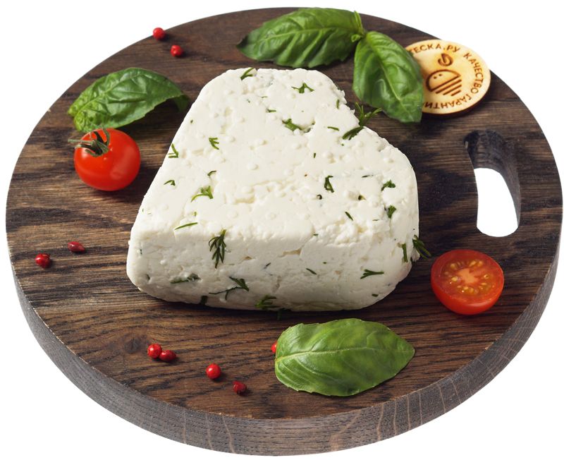 Сыр Молодой с зеленью 25% жир. 5 суток 250г