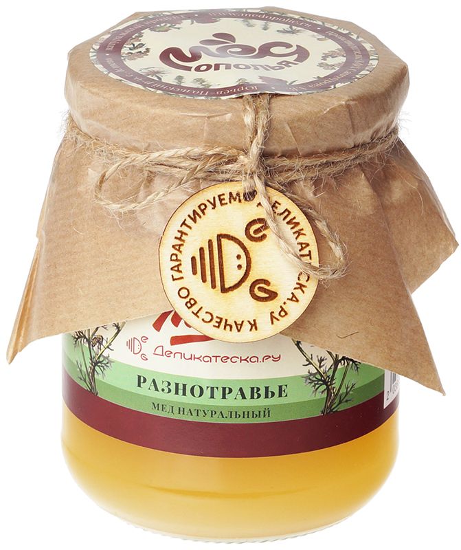 мед мед да марья цветочное разнотравье 530 г Мед натуральный Разнотравье Деликатеска 720г