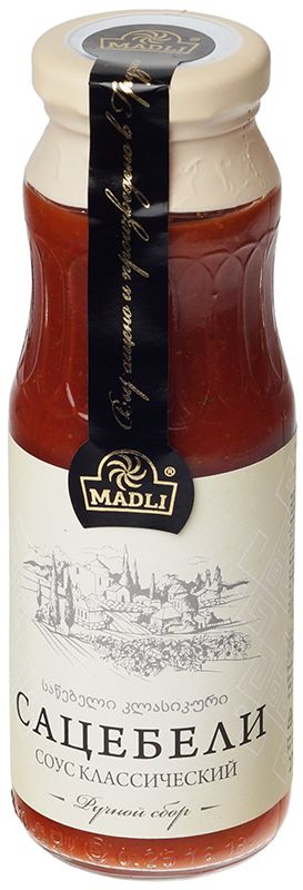 Соус Сацебели классический томатный остро-сладкий Madli 270г соус madli ткемали классический 270г ст б
