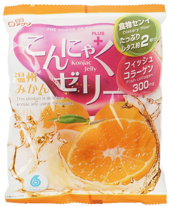 Десерт Конняку желе со вкусом мандарина 96г желе щербет конняку oizumi со вкусом клубники для заморозки 96 г