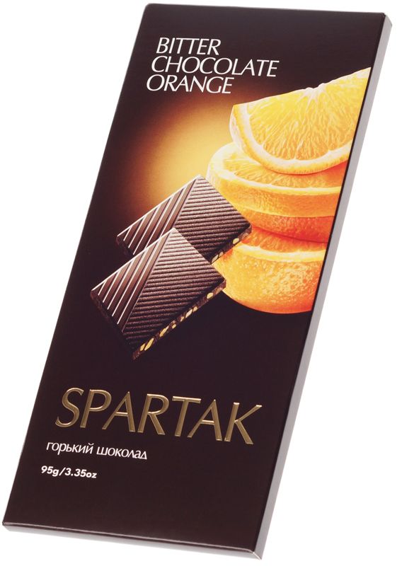 Шоколад горький Спартак с апельсином 95г