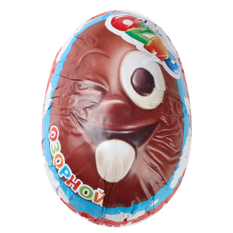 шок яйцо три кота с игрушкой 20г сладкая сказка Шоколадное яйцо Ozmo Egg Face с игрушкой 20г