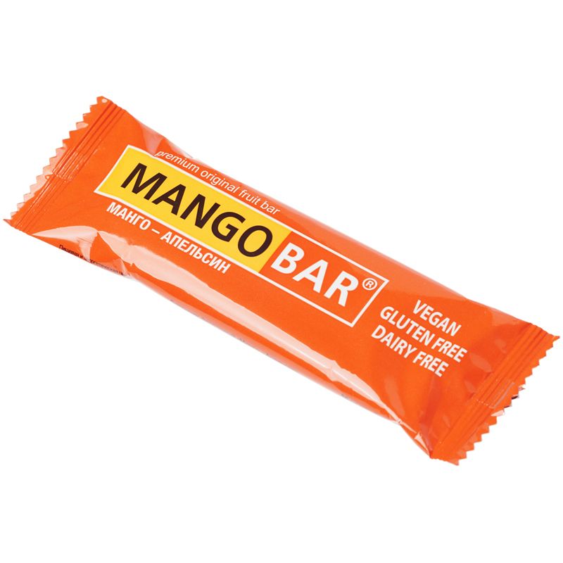 Батончик фруктовый Mangobar Манго-Апельсин 35г