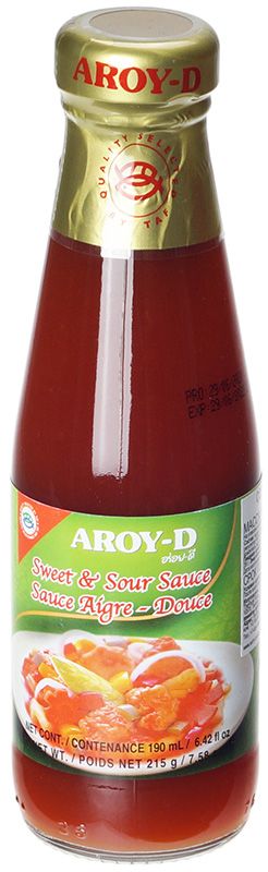 Соус кисло-сладкий Aroy-D 215мл соус aroy d кисло сладкий 215 г
