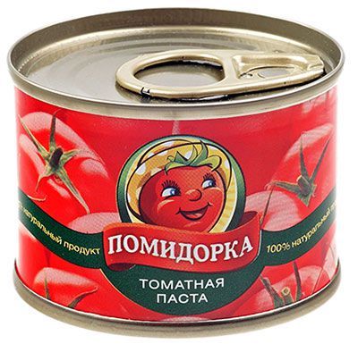 Томатная паста пастеризованная Помидорка 70г паста томатная помидорка 380 г