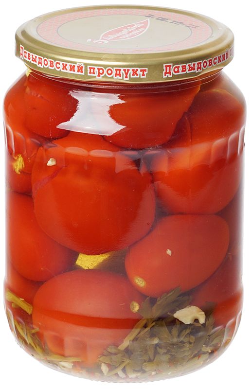 Томаты маринованные без ГМО Давыдовский продукт 680г помидоры джанарат 670 г маринованные ст б