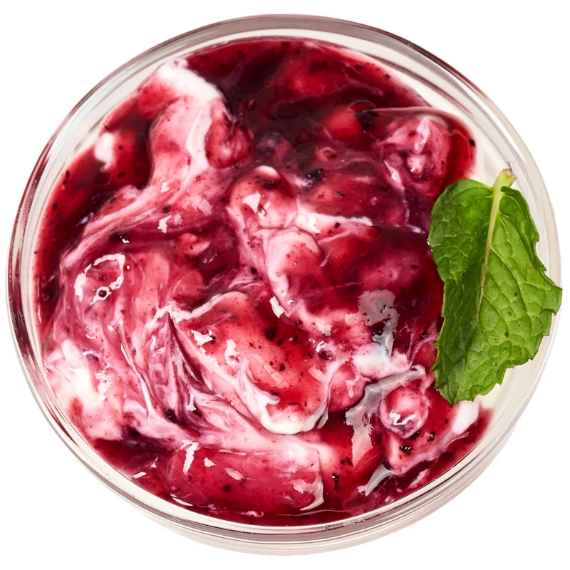 Йогурт Греческий с черничным вареньем 5% жир. Деликатеска 200г