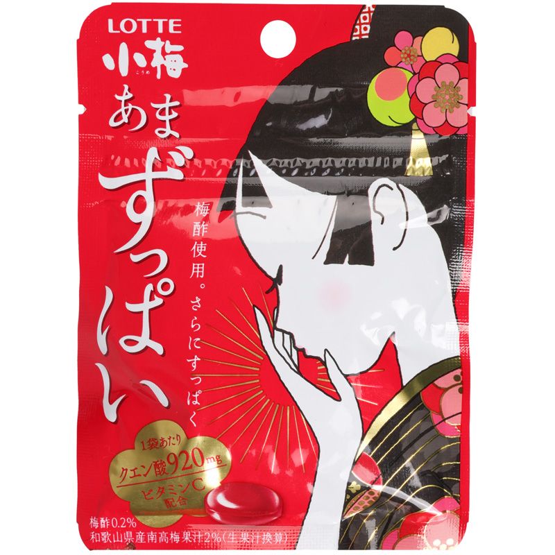 Леденцы Lotte Koume кисло-сладкие со вкусом сливы 26г