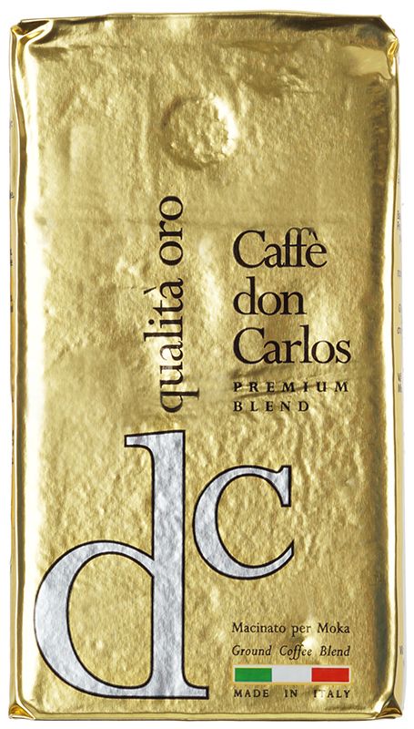 Кофе Qualita Oro Don Carlos молотый 250г кофе молотый lavazza qualita oro в мягкой упаковке 250 г