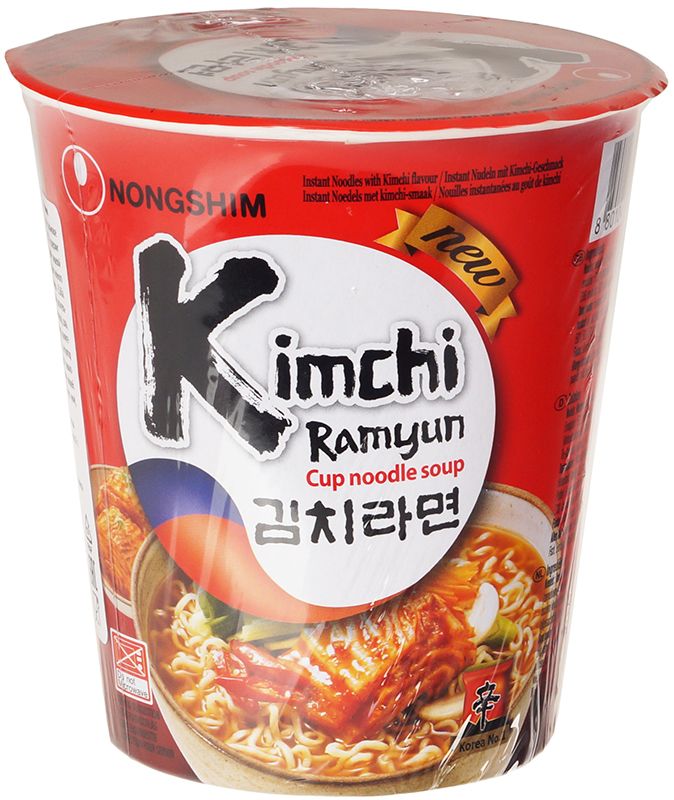 Лапша быстрого приготовления Кимчи Рамен Nongshim Корея 75г