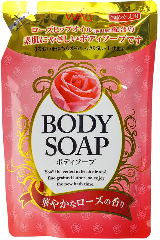 Крем-мыло для тела Wins Body Soap Rose с розовым маслом и богатым ароматом 340мл мыло для тела kikuboshi otokoarai body soap 30 г