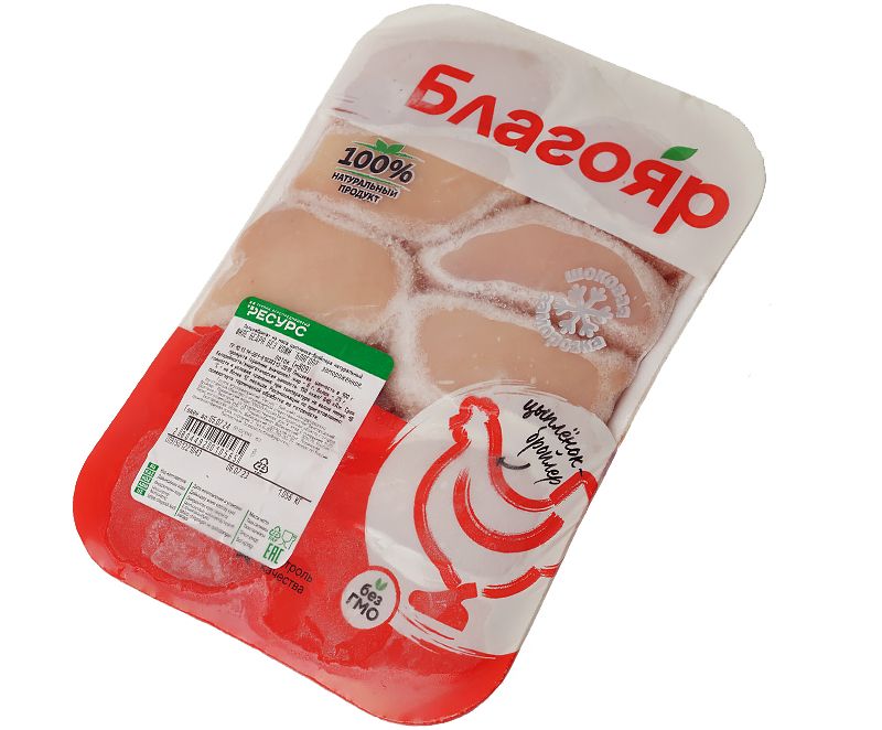 Филе бедра цыпленка-бройлера без кожи Благояр ~1кг филе бедра индейки без кожи кг
