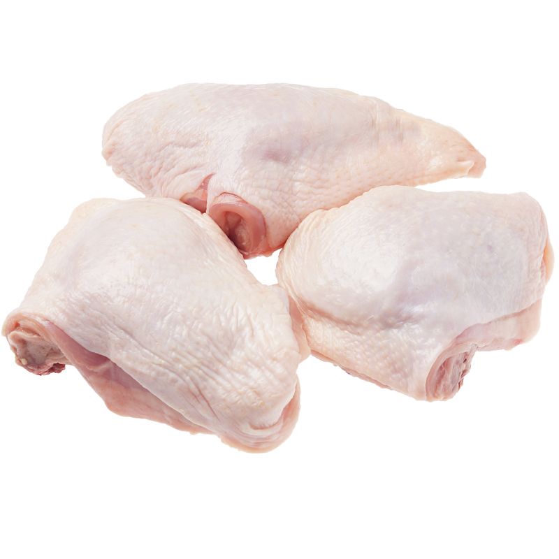 Бедро цыпленка-бройлера охлажденное халяль ~1кг бедро петелинка с кожей охлажденное кг