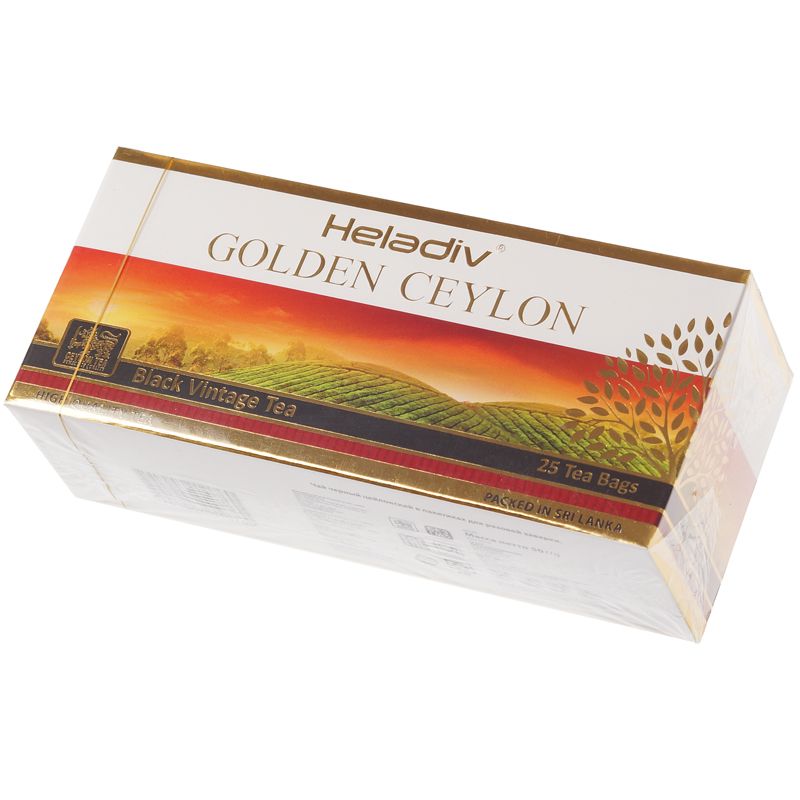 чай зеленый golden ceylon green gunpowder tea heladiv 100 г Чай черный Heladiv Golden Ceylon 50г