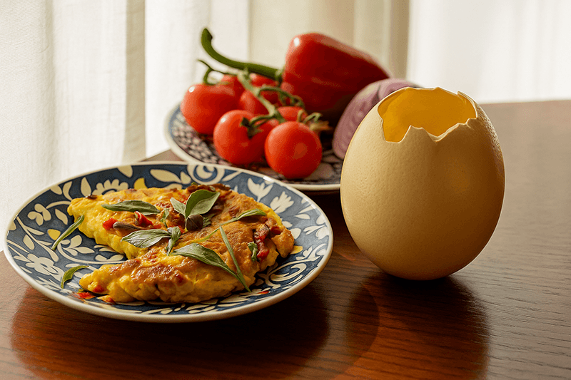 Как готовить страусиное яйцо?