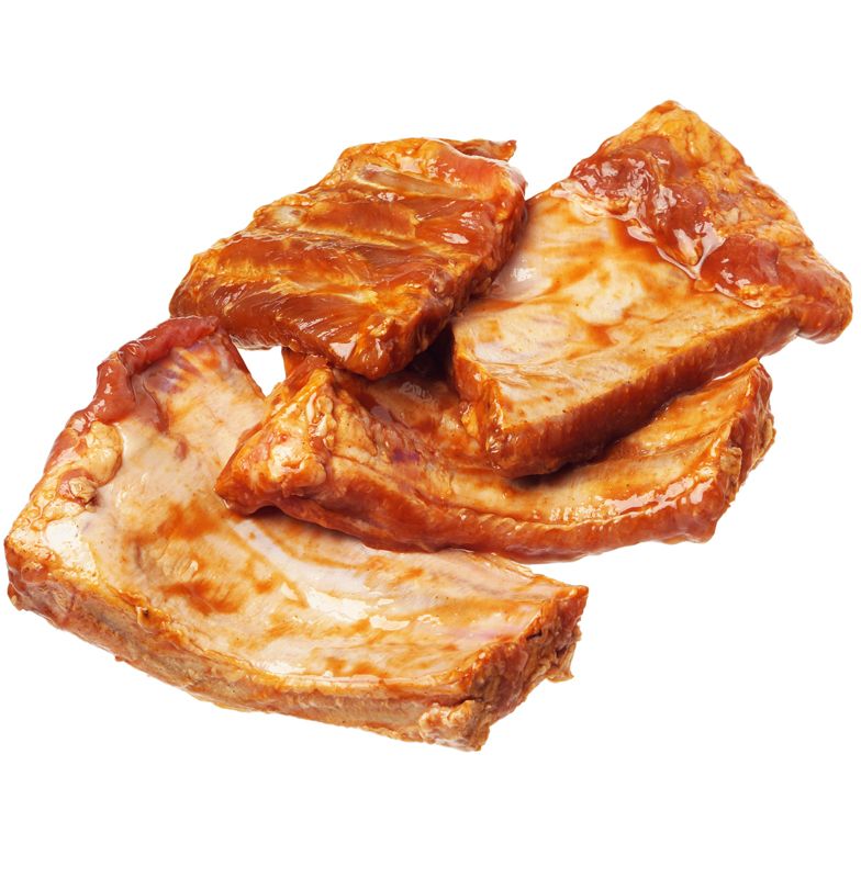 Ребрышки свиные для барбекю в маринаде ~1кг ребрышки свиные самсон 0 55 кг