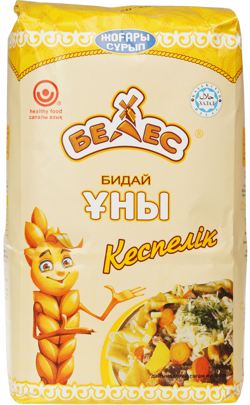 цена Мука пшеничная обогащенная витаминами и минералами Домашняя Белес Казахстан 2кг