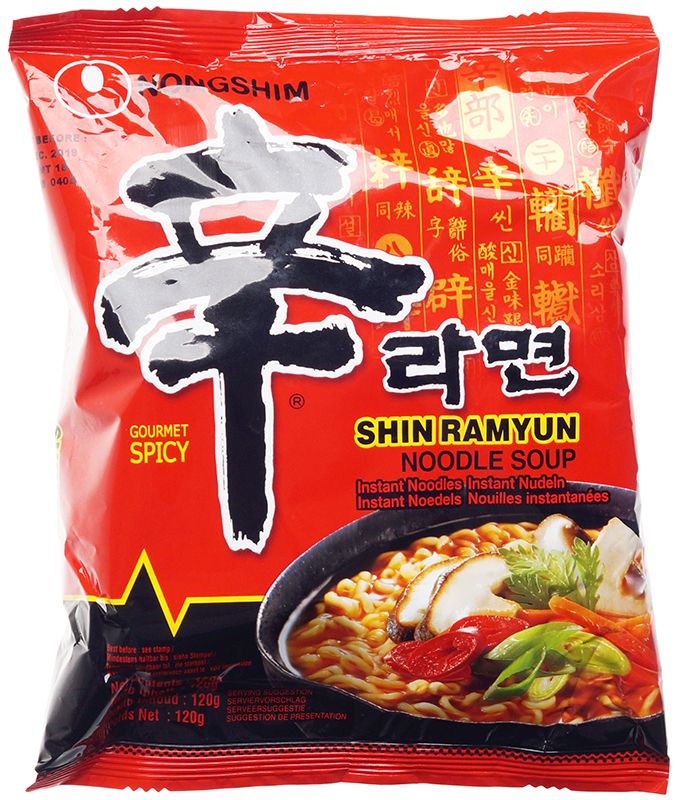 Лапша быстрого приготовления Шин Рамен Nongshim Корея 120г лапша быстрого приготовления неогури с морепродуктами 120г