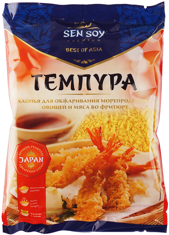 Темпура хлопья Sen Soy 100г хлопья панировочные sen soy tempura 100 г