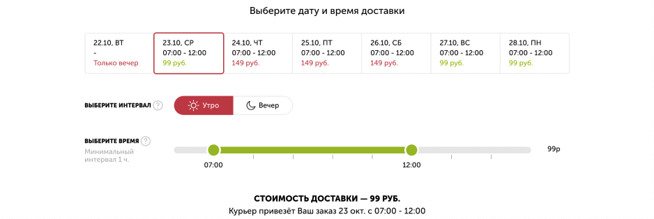 редактирование заказа