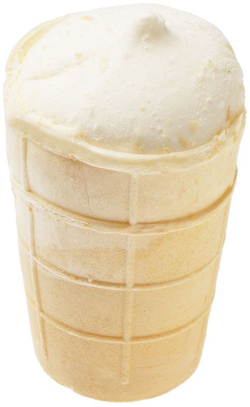 мороженое пломбир чистая линия ванильный в вафельном стаканчике 80 г Ванильный пломбир в вафельном стаканчике 80г