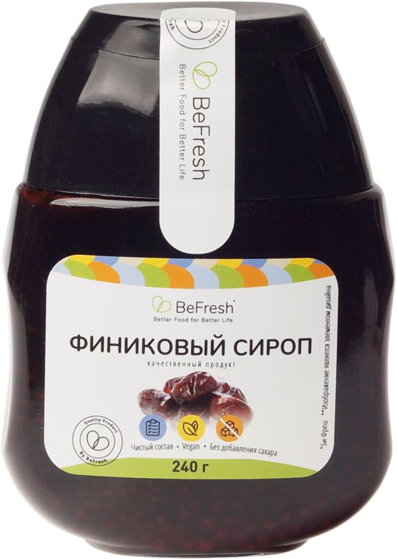 Сироп финиковый Befresh 240г d vash organics органический финиковый сироп 470 г 16 6 унции