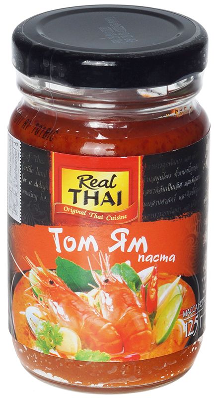 Паста Том Ям REAL THAI Таиланд 125г паста том ям кисло сладкая aroy d 400г