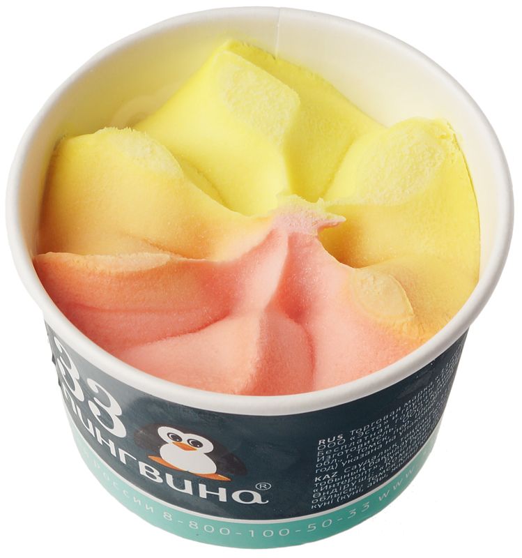 Мороженое Клубника-банан 60г мороженое пломбир 33 пингвина раффаэлино 330 г