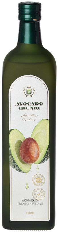 Масло авокадо рафинированное гипоаллергенное для жарки и запекания Испания 1л