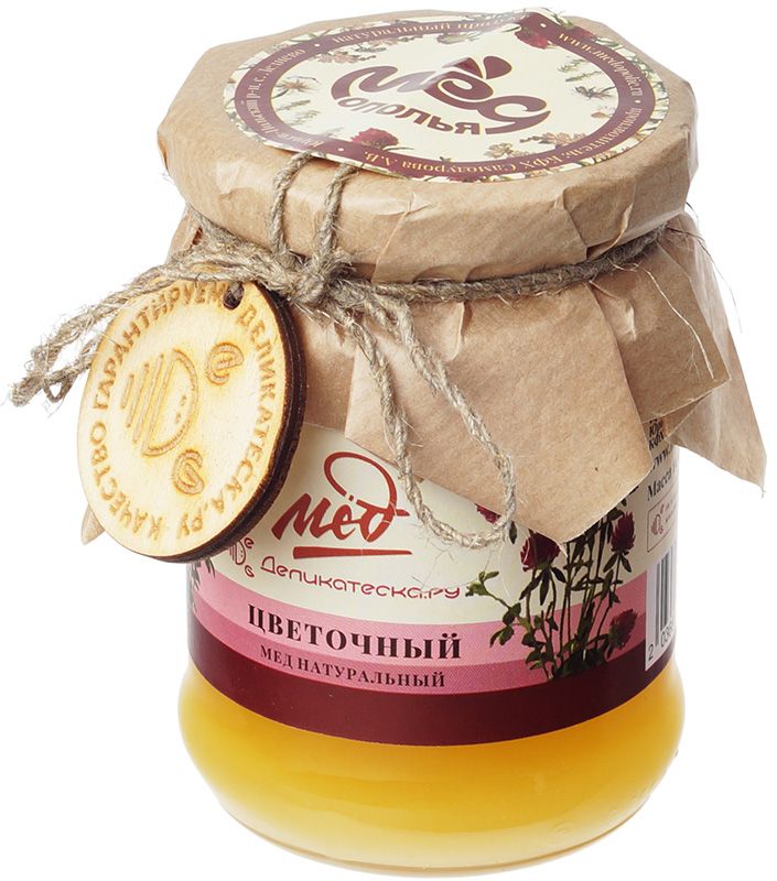 Мед натуральный цветочный Деликатеска 350г мед акациевый натуральный деликатеска 720г