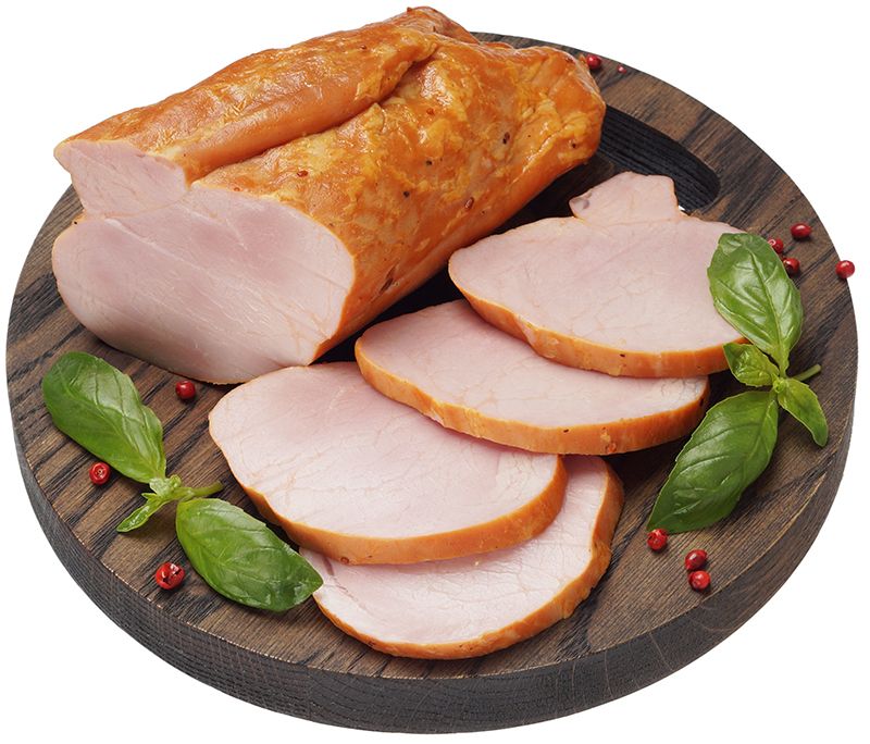 Филей свиной копчено-вареный ~200г окорок каждый день петербургский копчено вареный 500 г