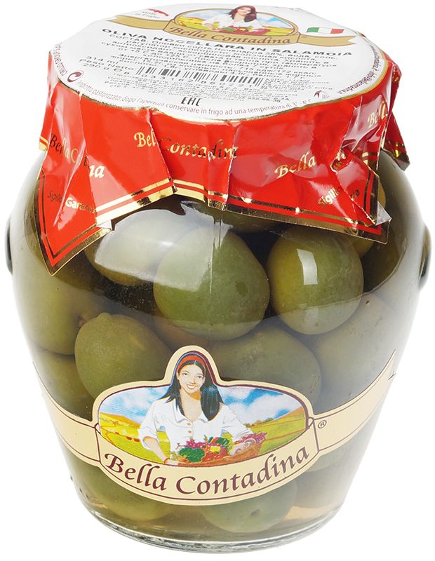 Оливки с косточкой Ночеллара Bella Contadina Италия 290г оливки iposea bella di cerignola 530 г