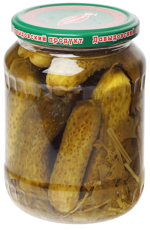 Огурцы маринованные корнишоны Давыдовский продукт 680г огурцы маринованные iska корнишоны с медом 350 г