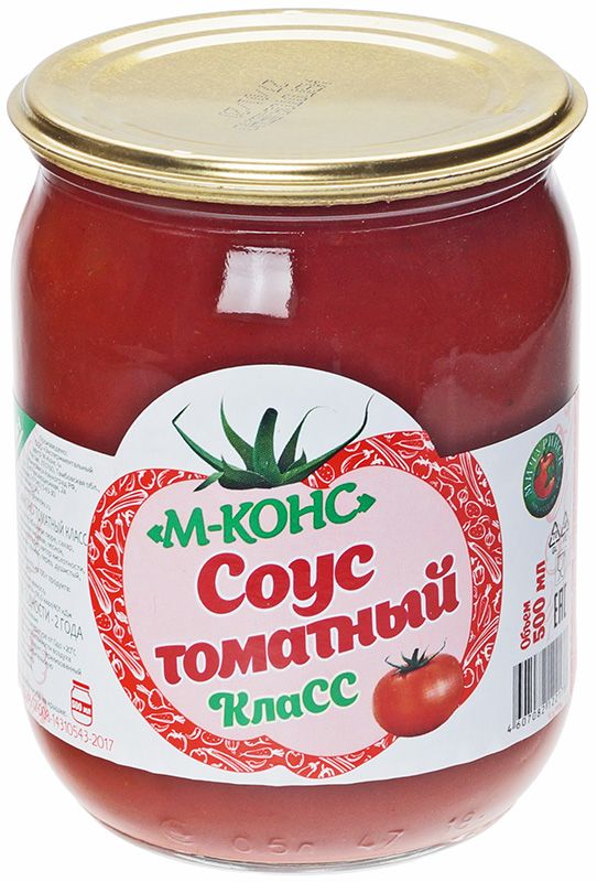 Соус томатный КлаСС 500мл соус давыдовский продукт 460г краснодарский ст б твист