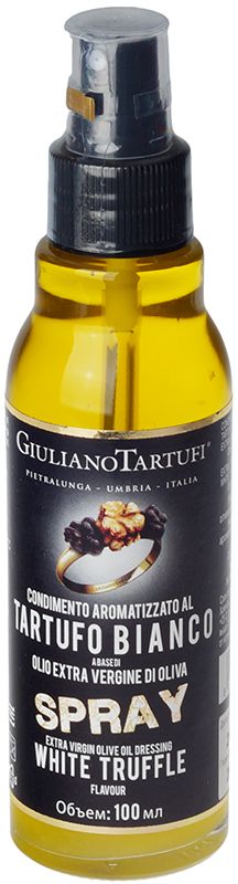 Масло оливковое ароматизированное белым трюфелем нерафинированное недезодорированное спрей Италия 100мл
