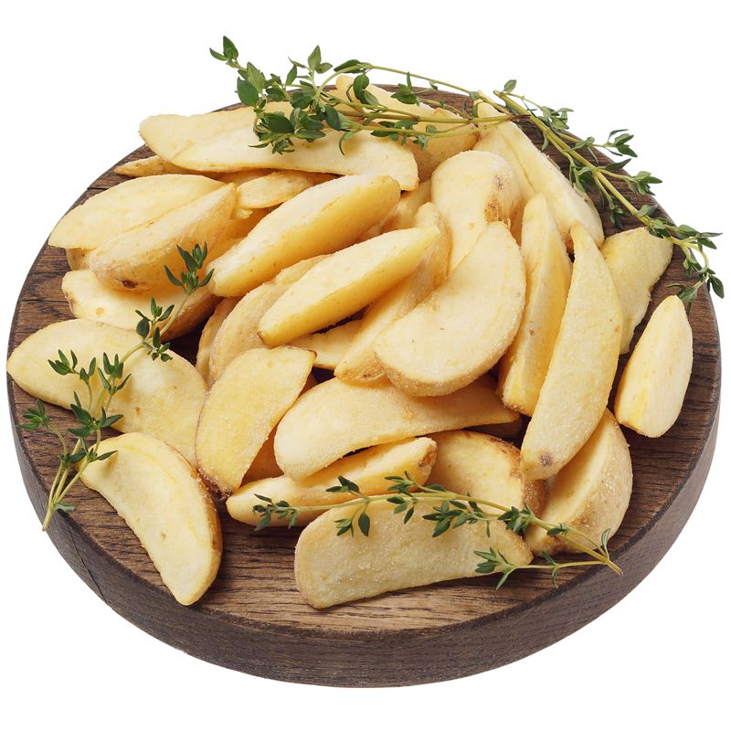 Картофельные дольки в кожуре 450г картофель по деревенски perfetto с цыплёнком ранч 300 г